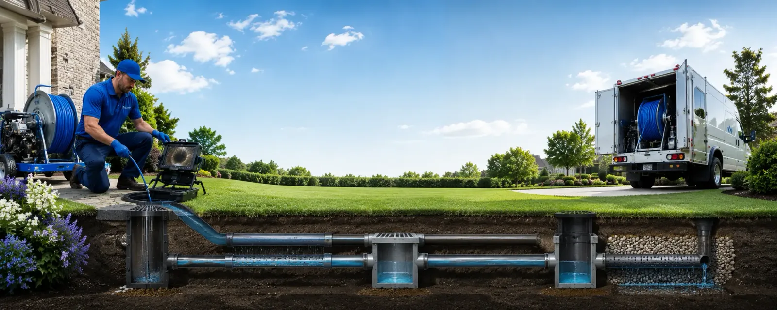 Outdoor drain cleaning information for South Strafford, VT